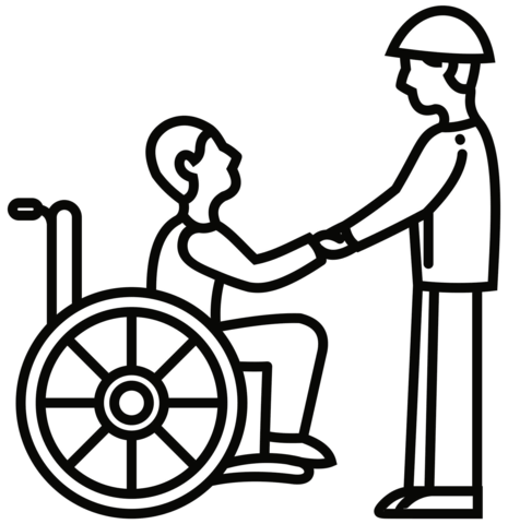 Veteran From Soldiers Coloring Page